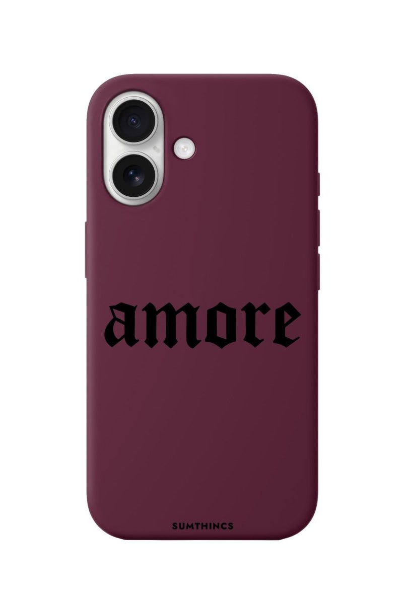 iPhone 16 Amore Premium Telefon Kılıfı Bordo - SUMTHINCS