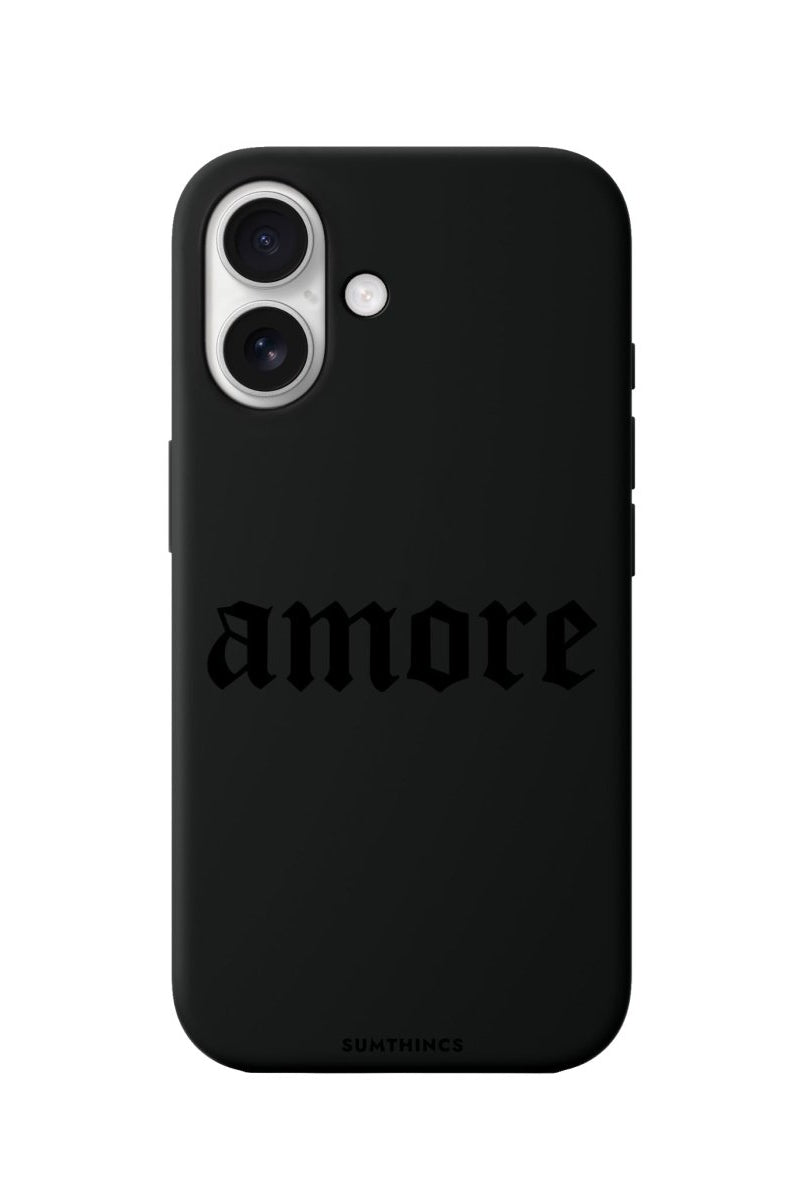 iPhone 16 Amore Premium Telefon Kılıfı Siyah - SUMTHINCS