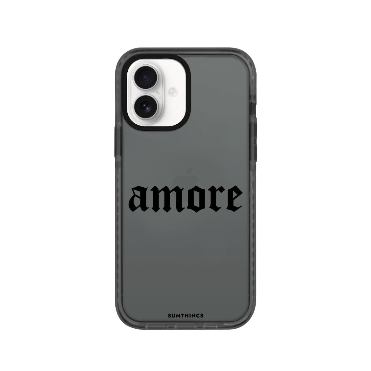 iPhone 16 Amore Procase Şeffaf Telefon Kılıfı Antrasit - SUMTHINCS
