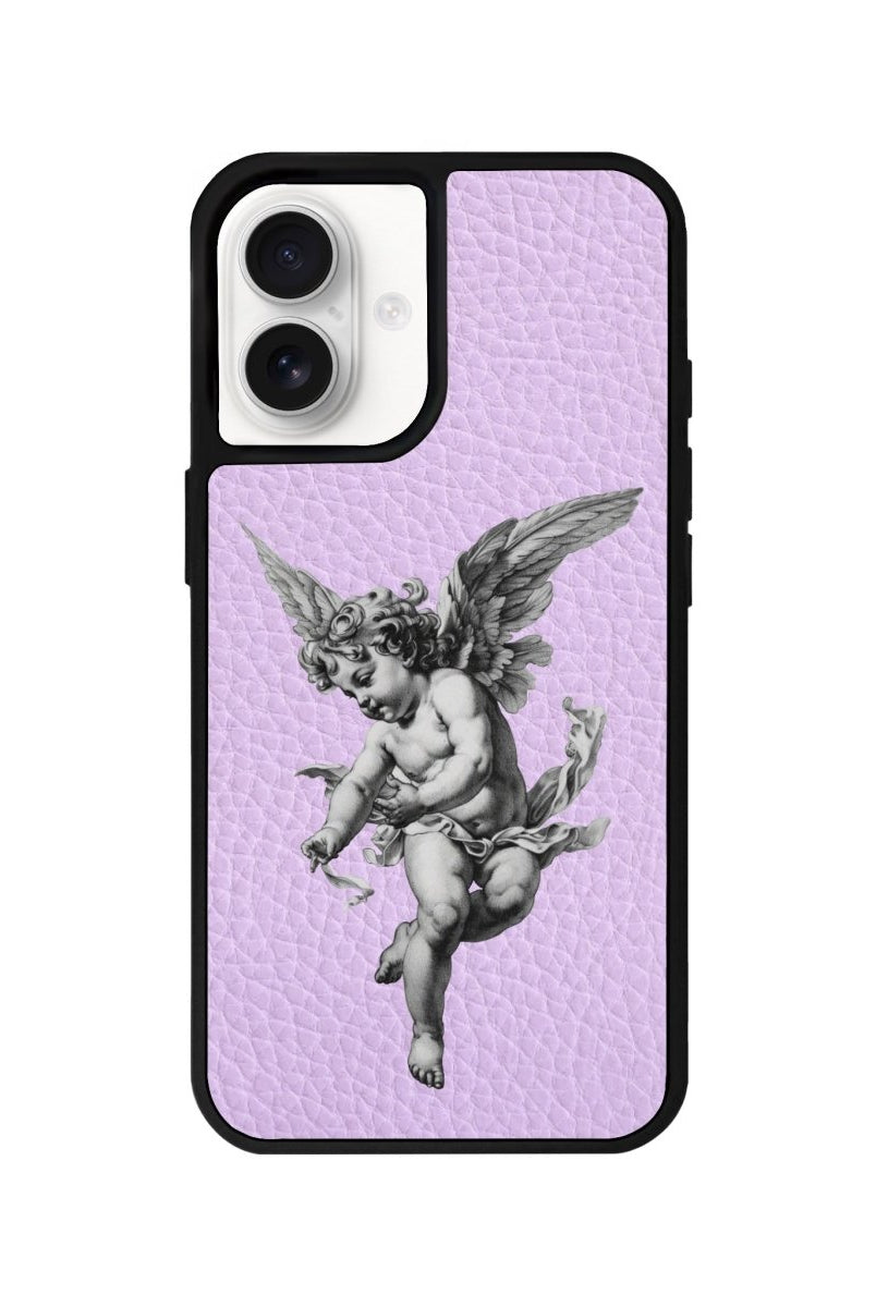 iPhone 16 Angel Leather Vegan Deri Telefon Kılıfı Lila - SUMTHINCS