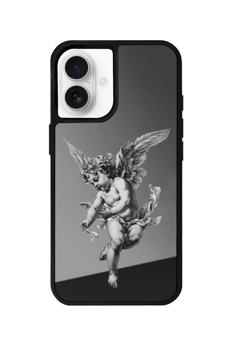 iPhone 16 Angel Mirror Aynalı Telefon Kılıfı Antrasit - SUMTHINCS