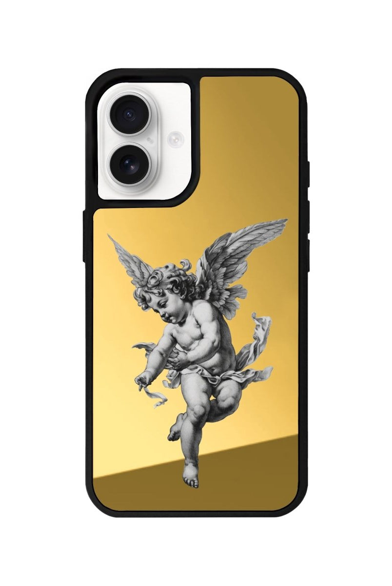 iPhone 16 Angel Mirror Aynalı Telefon Kılıfı Altın - SUMTHINCS