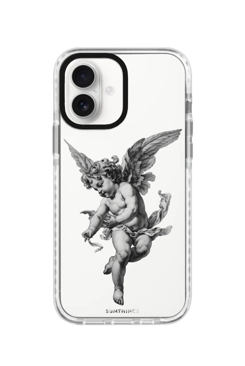 iPhone 16 Angel Procase Şeffaf Telefon Kılıfı Beyaz Şeffaf - SUMTHINCS