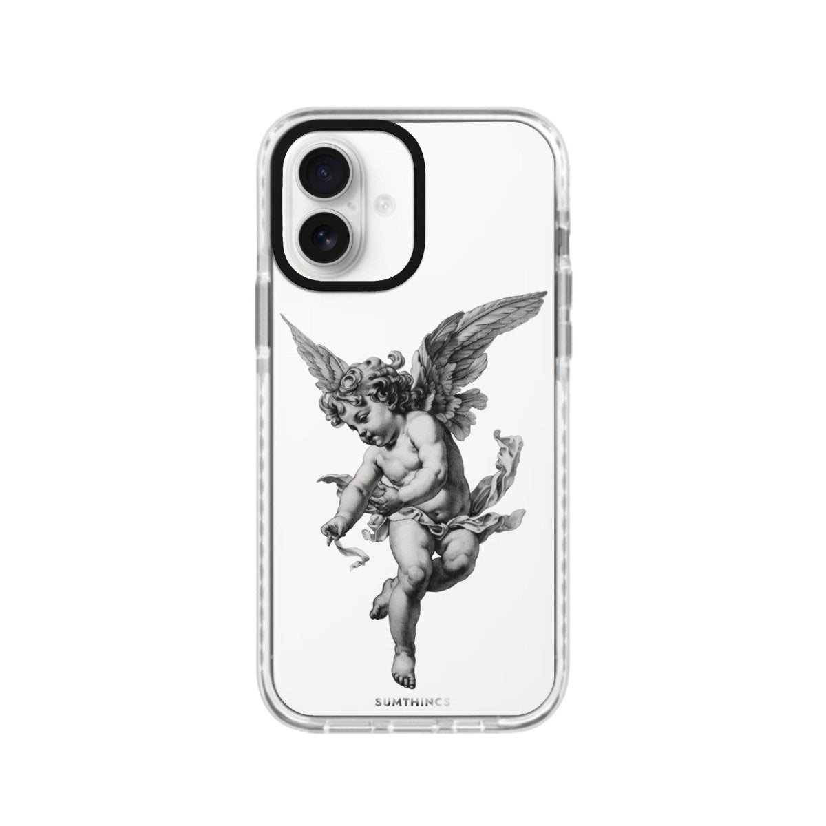 iPhone 16 Angel Procase Şeffaf Telefon Kılıfı Beyaz Şeffaf - SUMTHINCS