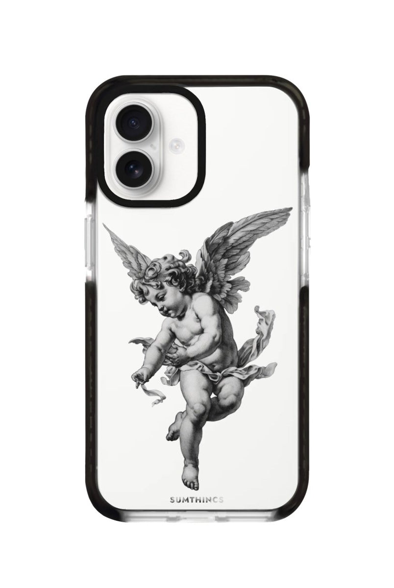 iPhone 16 Angel Procase Şeffaf Telefon Kılıfı Siyah Şeffaf - SUMTHINCS