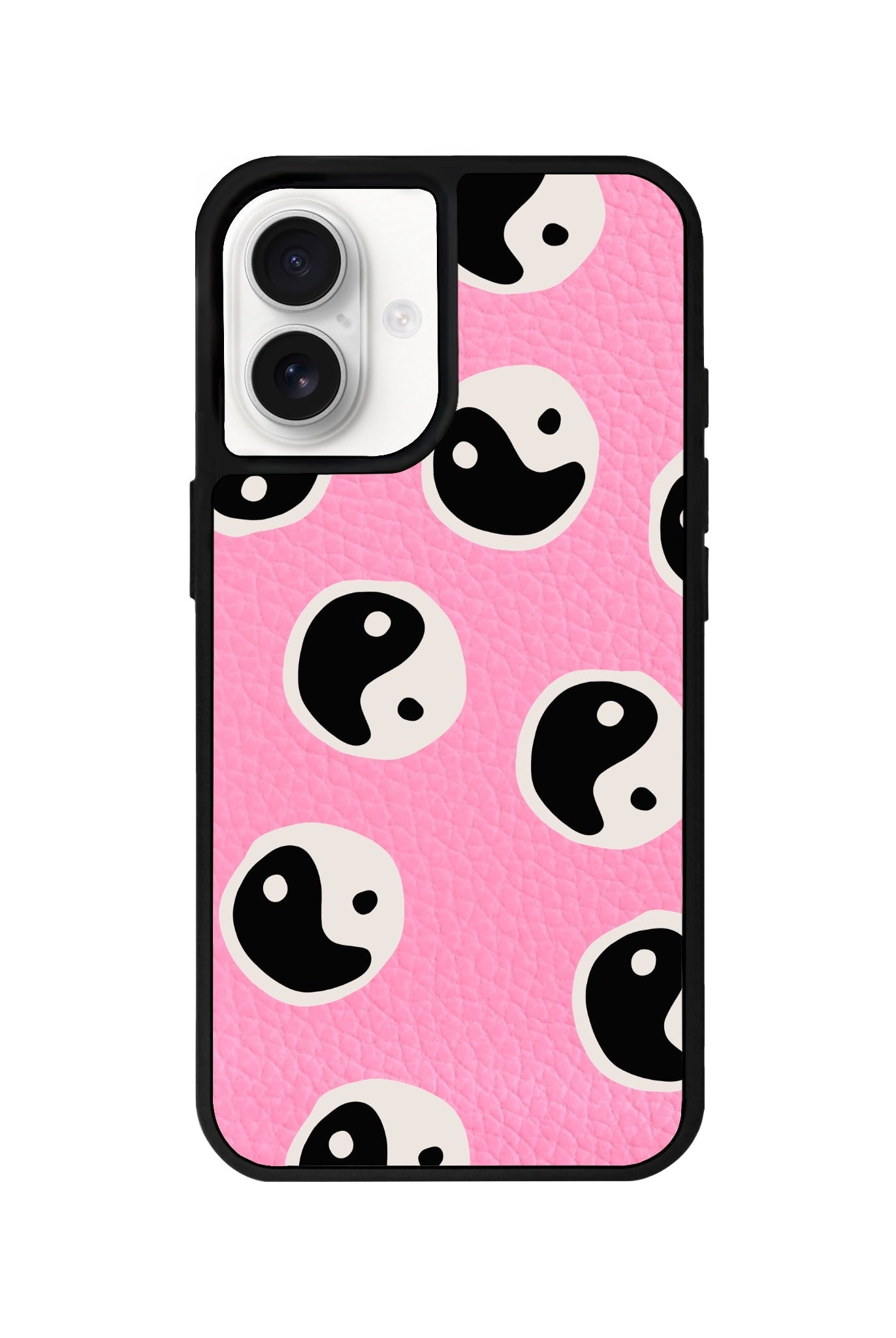 iPhone 16 Balance Leather Vegan Deri Telefon Kılıfı Pembe - SUMTHINCS