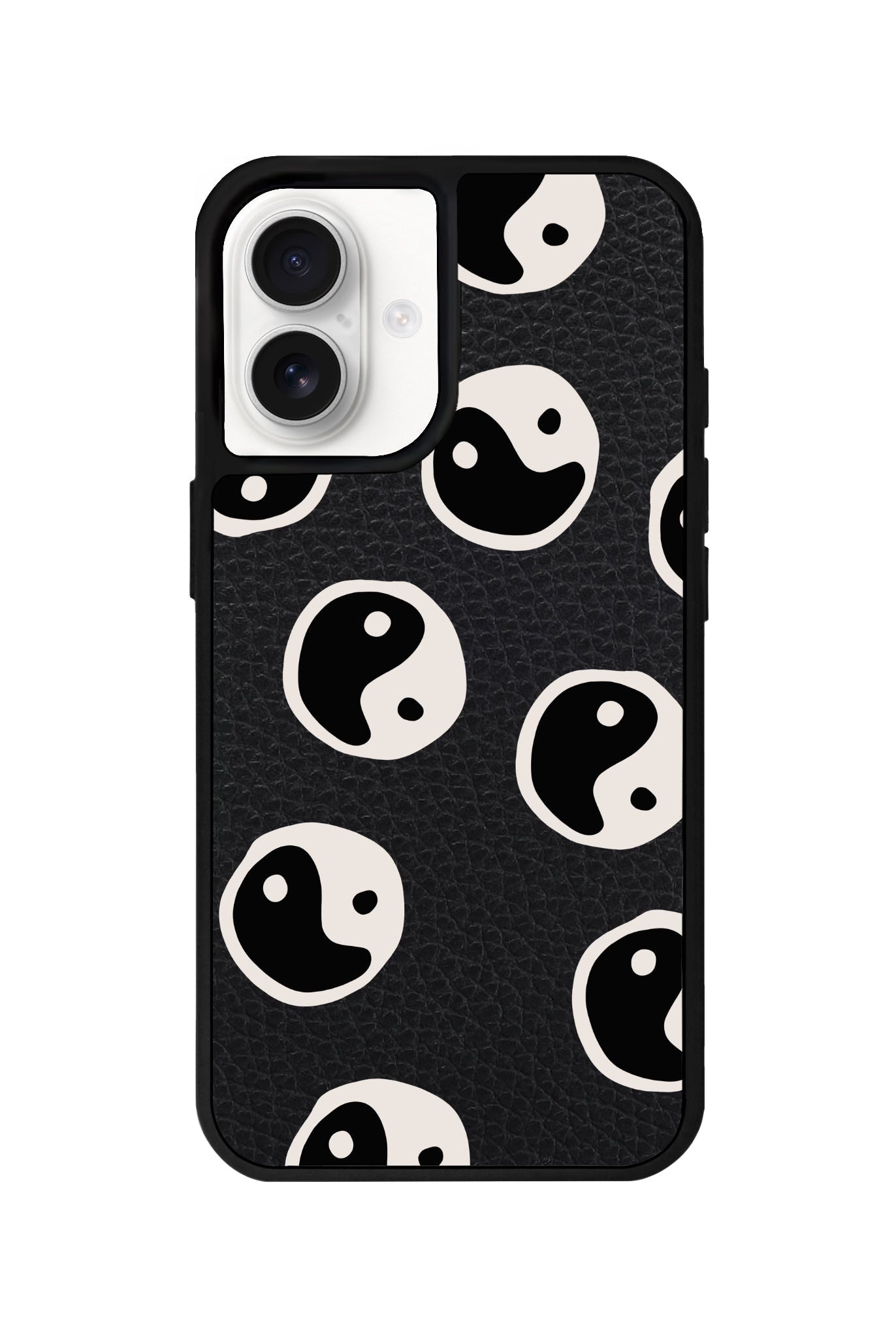 iPhone 16 Balance Leather Vegan Deri Telefon Kılıfı Siyah - SUMTHINCS