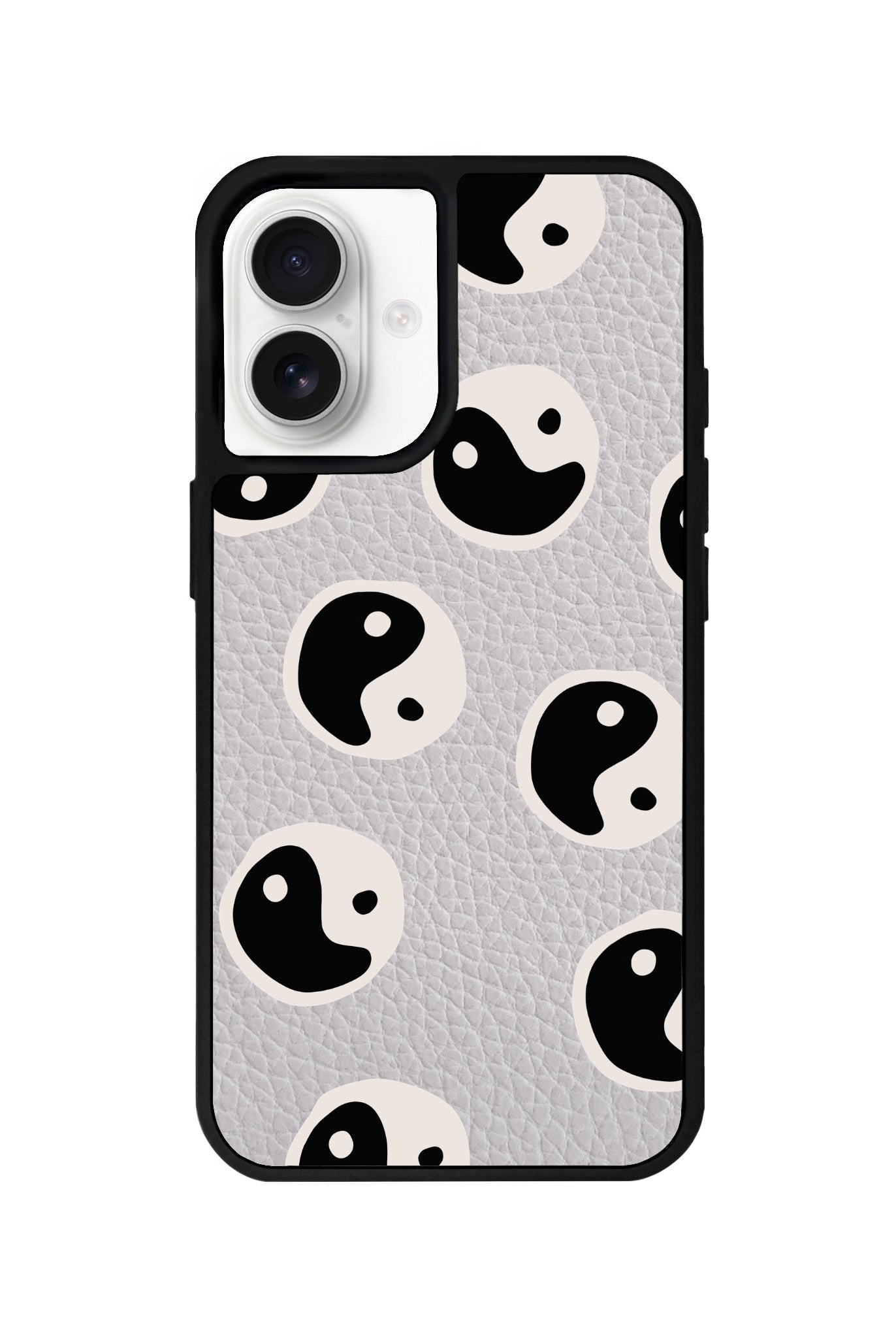 iPhone 16 Balance Leather Vegan Deri Telefon Kılıfı Gri - SUMTHINCS