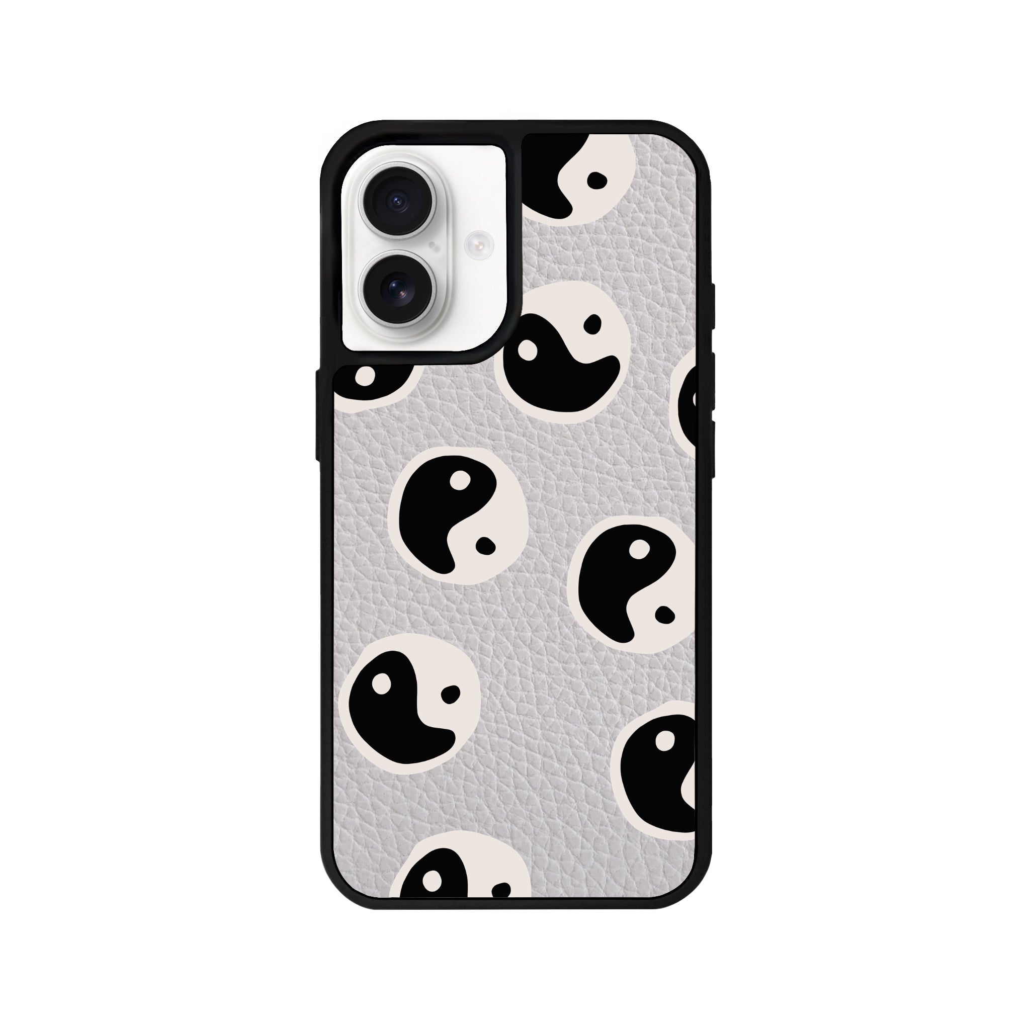 iPhone 16 Balance Leather Vegan Deri Telefon Kılıfı Gri - SUMTHINCS