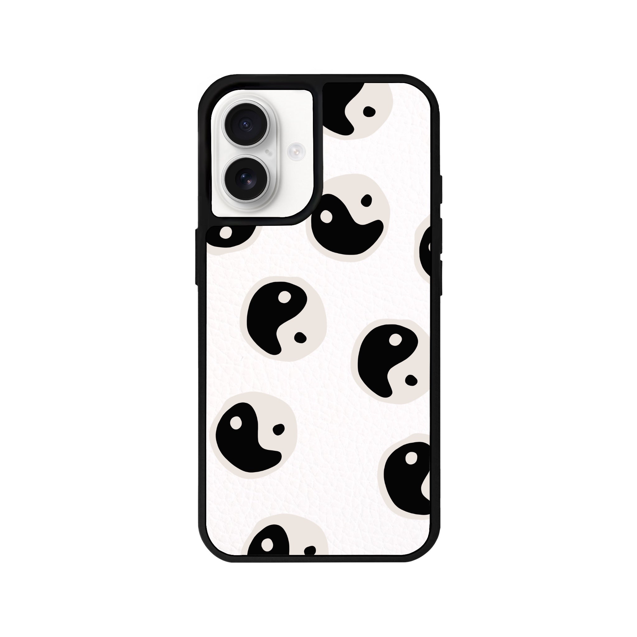 iPhone 16 Balance Leather Vegan Deri Telefon Kılıfı Beyaz - SUMTHINCS