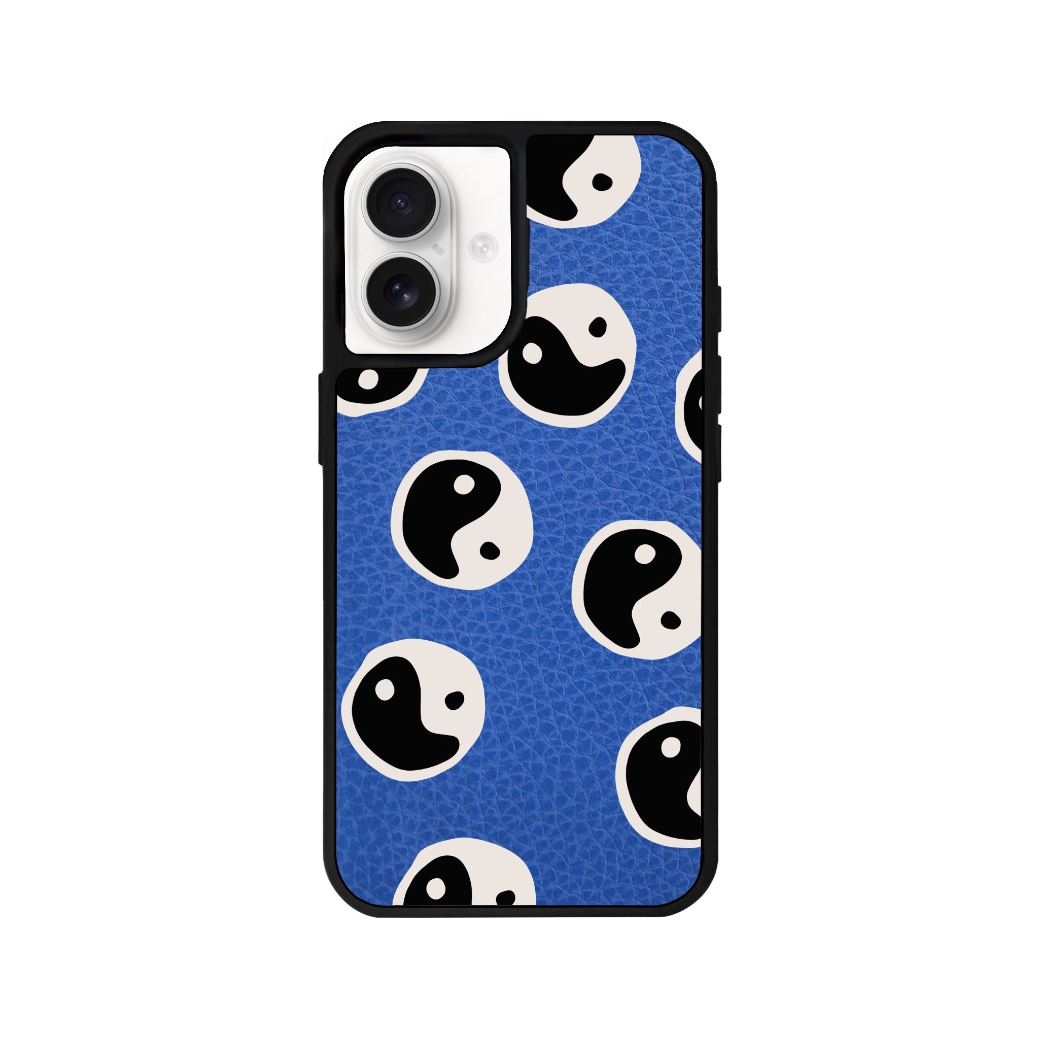 iPhone 16 Balance Leather Vegan Deri Telefon Kılıfı Mavi - SUMTHINCS