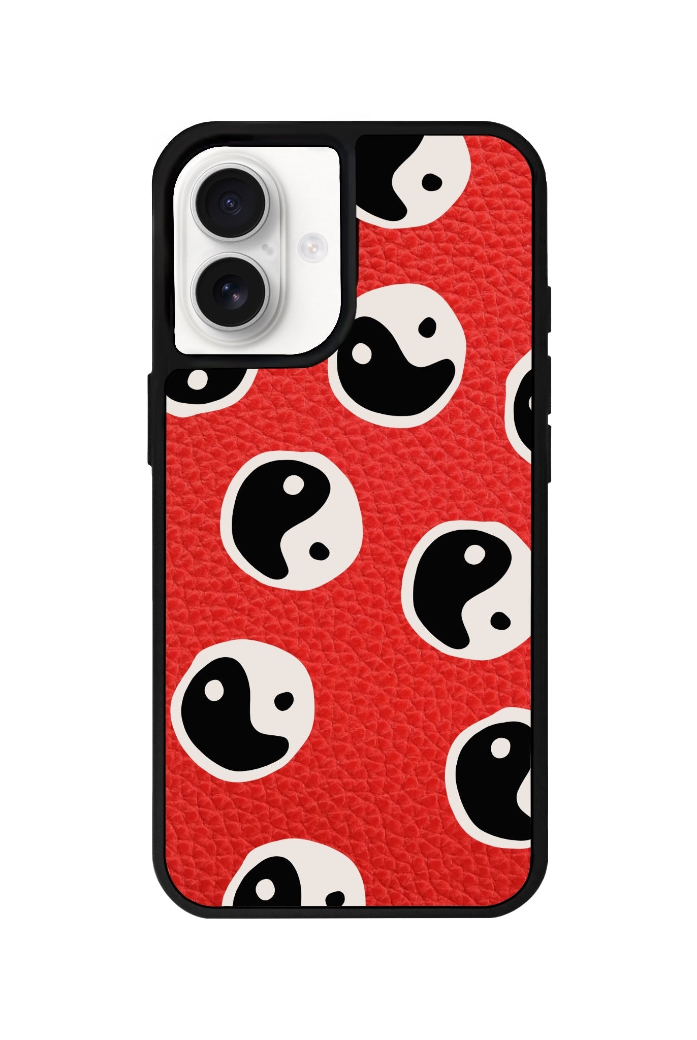 iPhone 16 Balance Leather Vegan Deri Telefon Kılıfı Kırmızı - SUMTHINCS