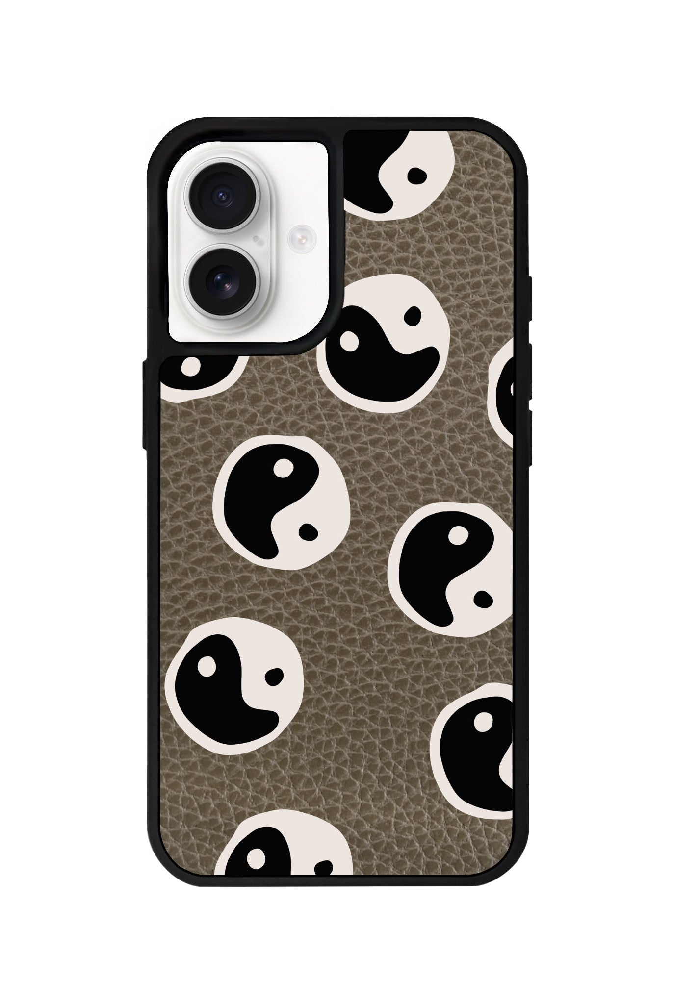 iPhone 16 Balance Leather Vegan Deri Telefon Kılıfı Haki - SUMTHINCS