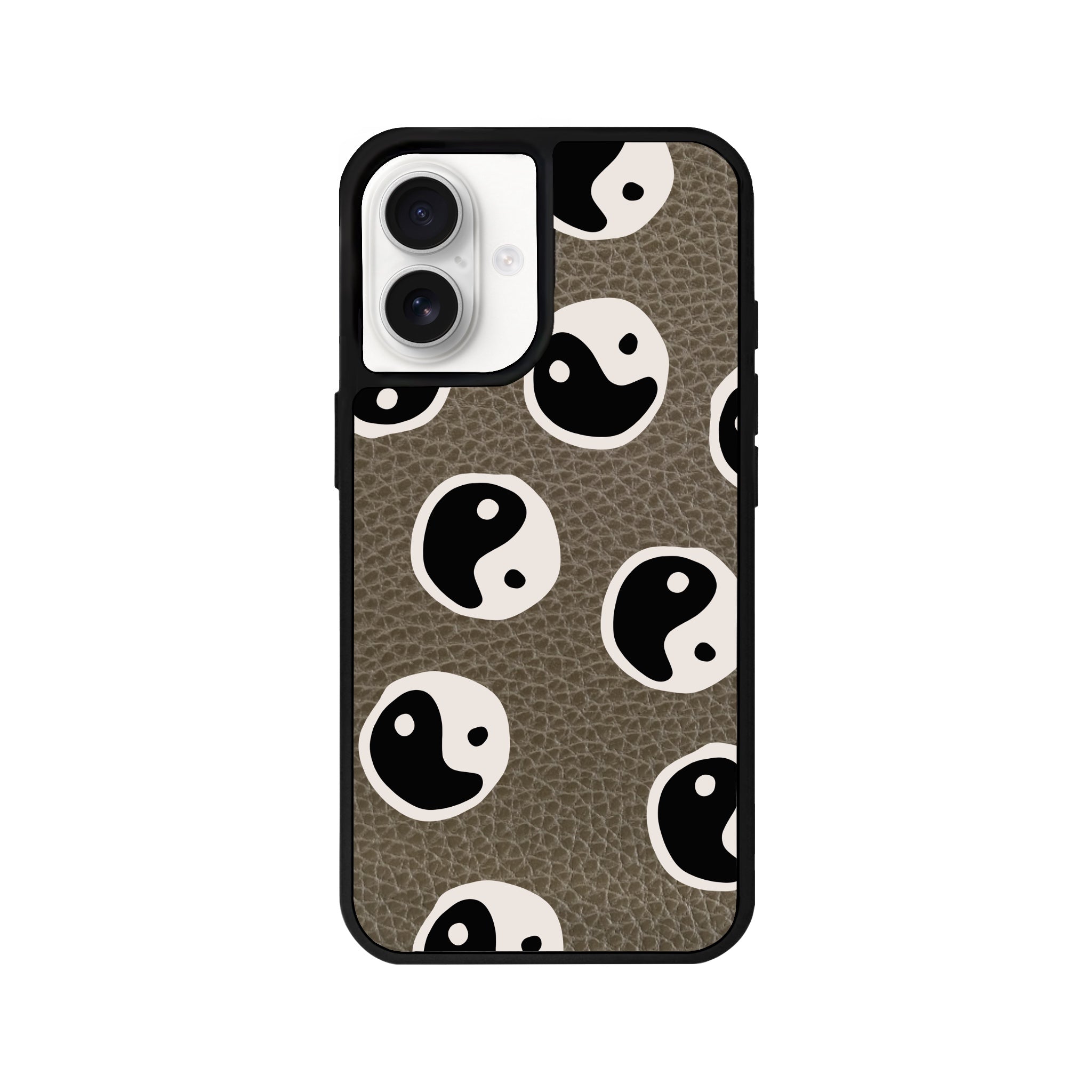 iPhone 16 Balance Leather Vegan Deri Telefon Kılıfı Haki - SUMTHINCS