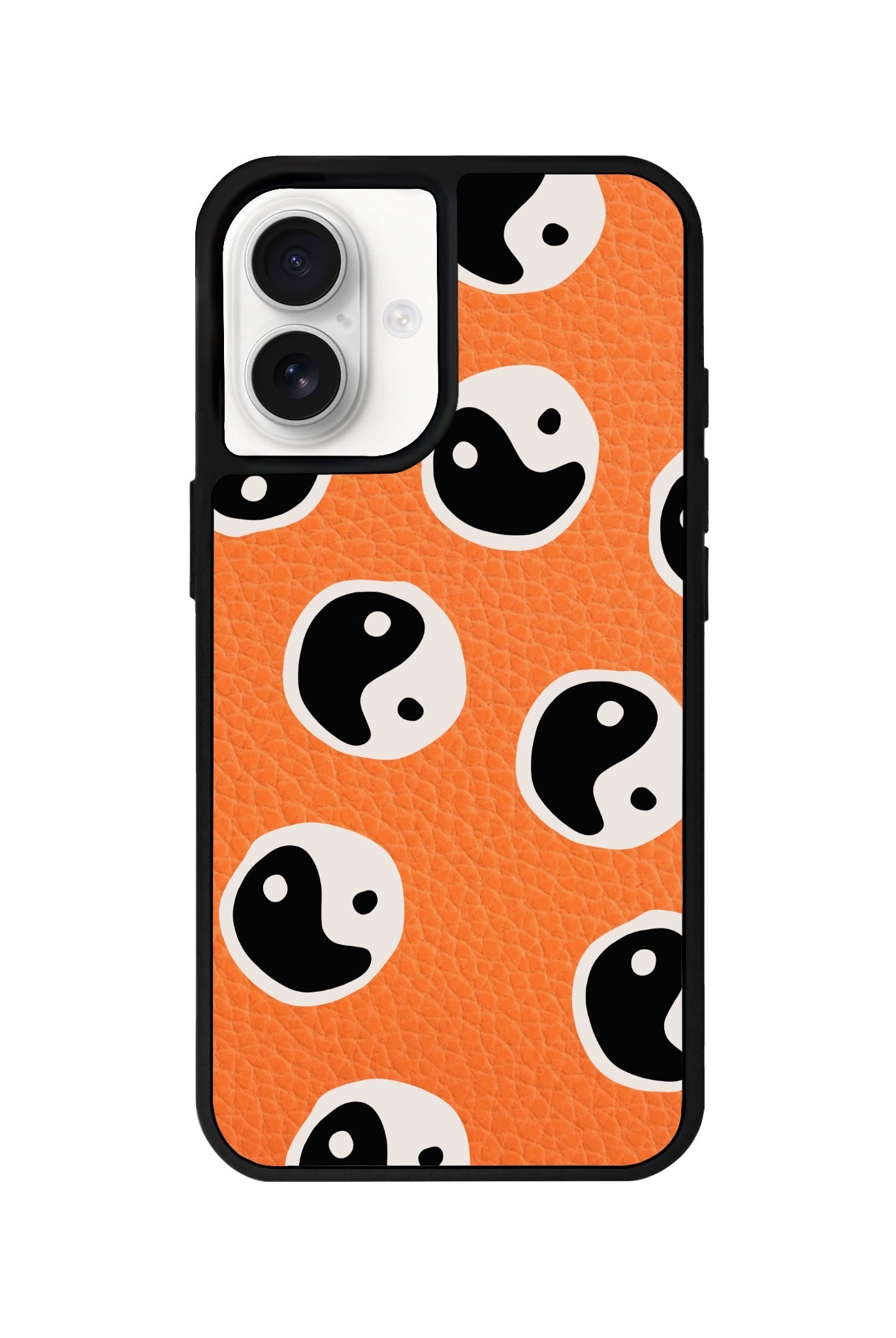 iPhone 16 Balance Leather Vegan Deri Telefon Kılıfı Turuncu - SUMTHINCS