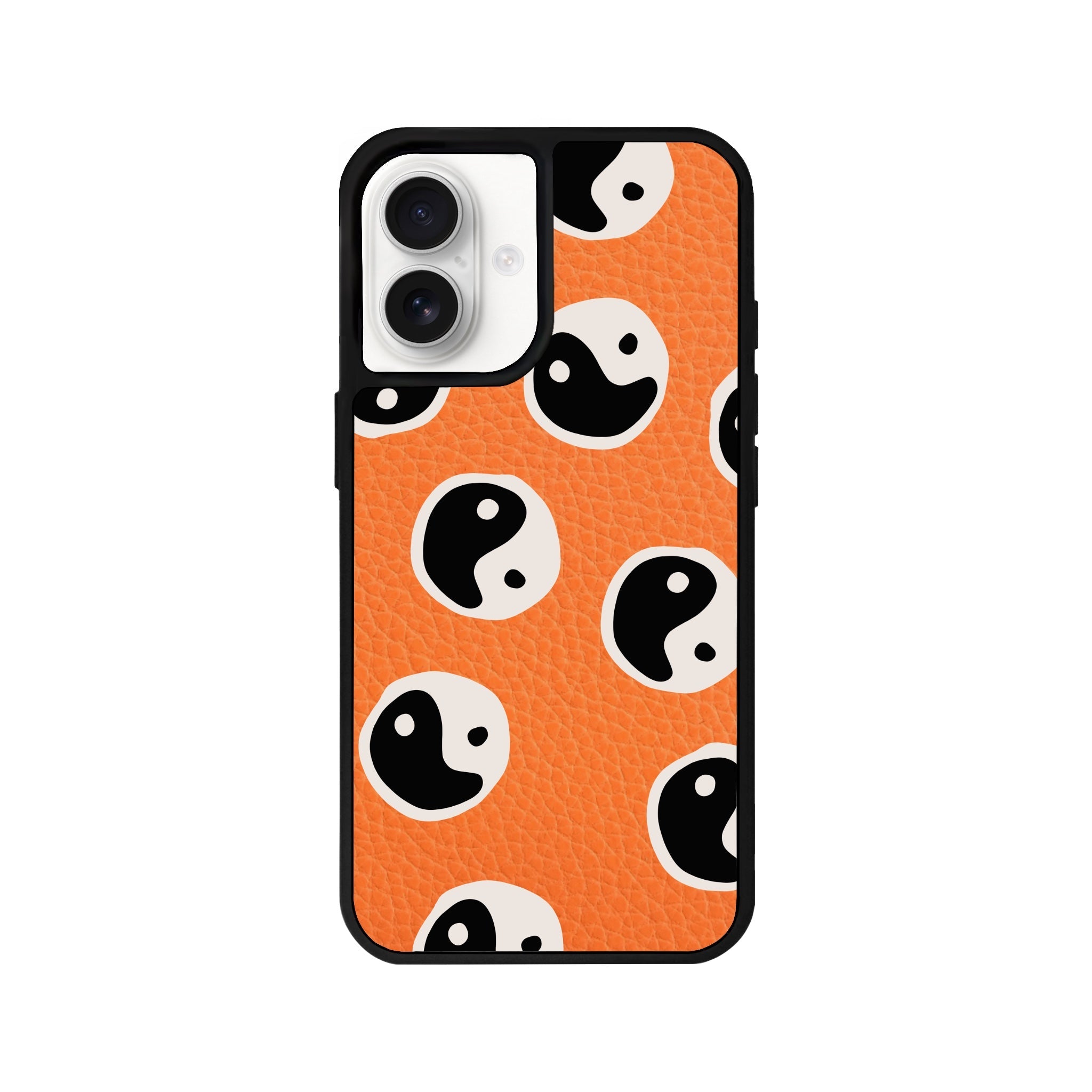 iPhone 16 Balance Leather Vegan Deri Telefon Kılıfı Turuncu - SUMTHINCS