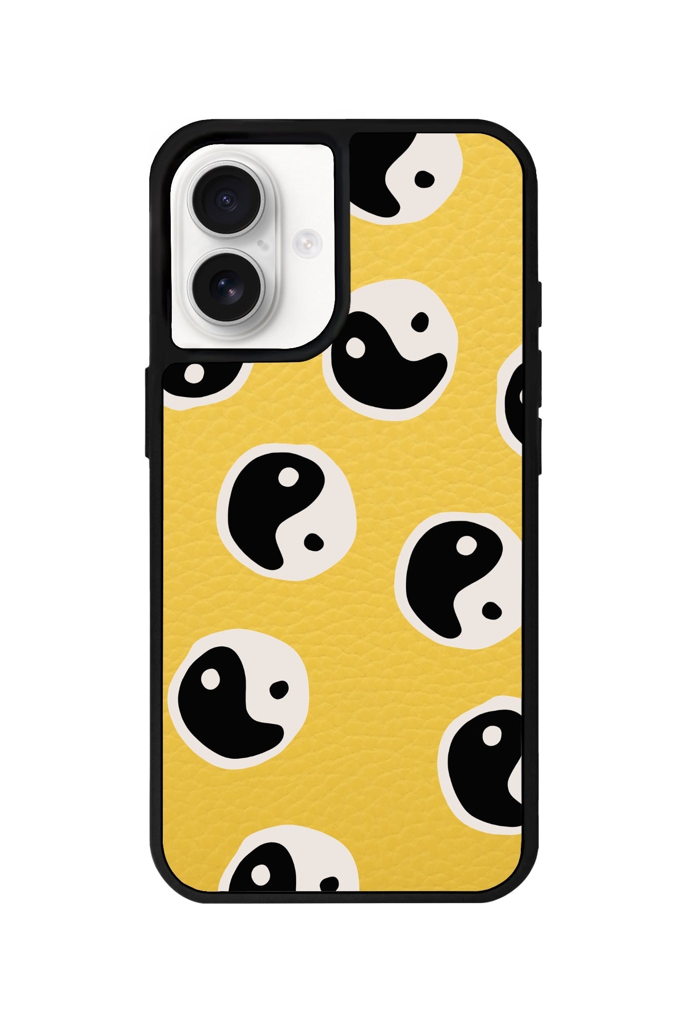 iPhone 16 Balance Leather Vegan Deri Telefon Kılıfı Sarı - SUMTHINCS