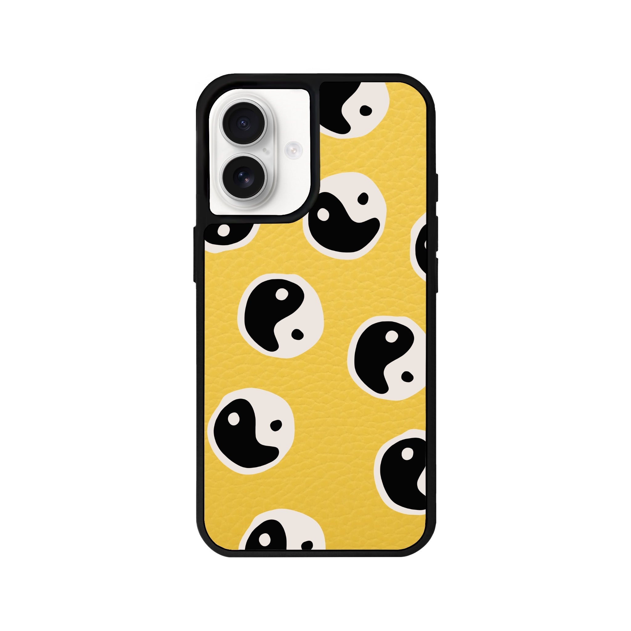 iPhone 16 Balance Leather Vegan Deri Telefon Kılıfı Sarı - SUMTHINCS