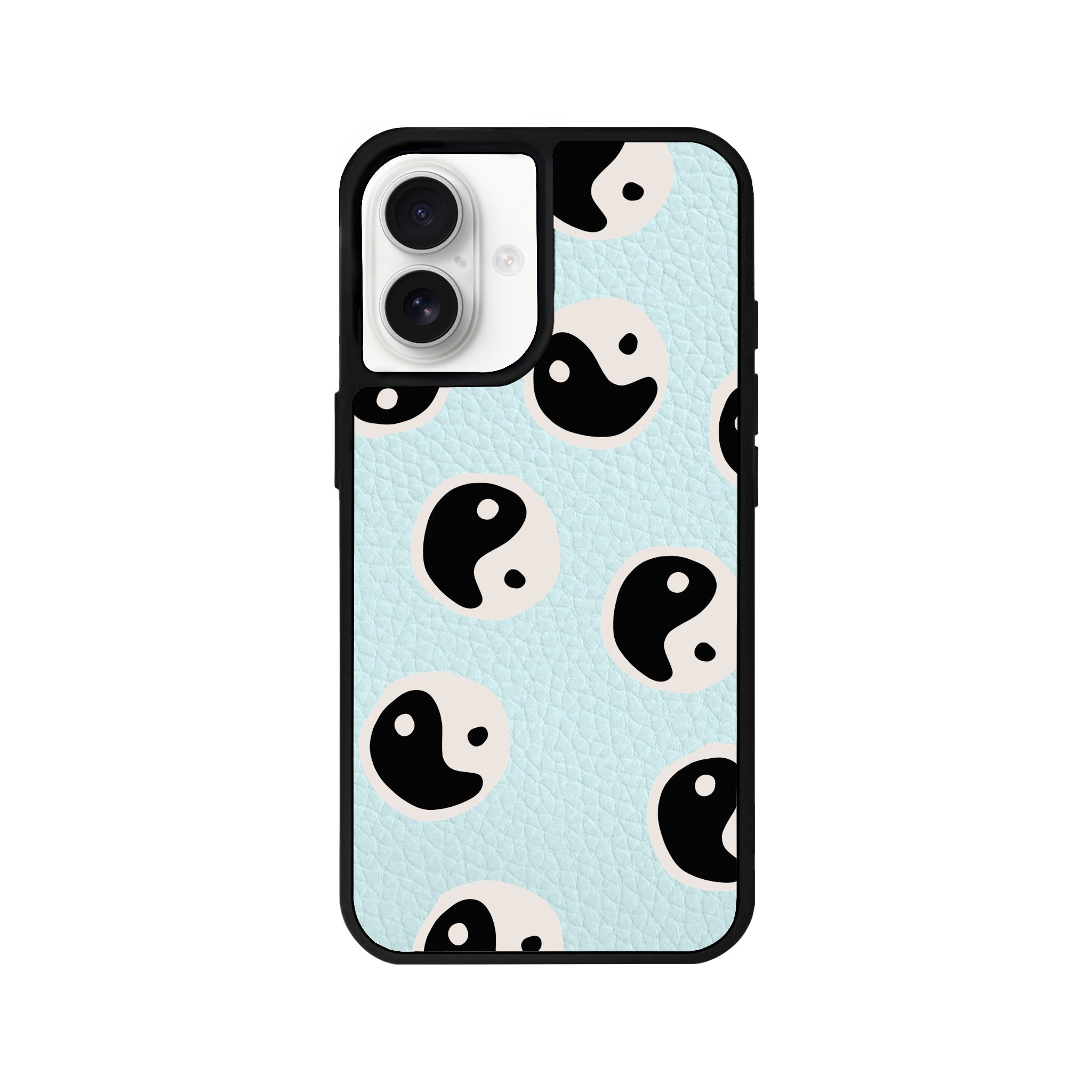 iPhone 16 Balance Leather Vegan Deri Telefon Kılıfı Açık Mavi - SUMTHINCS