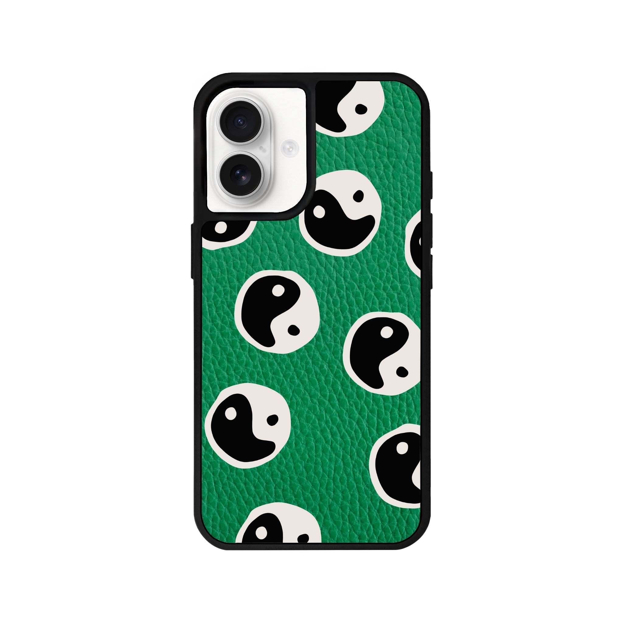 iPhone 16 Balance Leather Vegan Deri Telefon Kılıfı Yeşil - SUMTHINCS