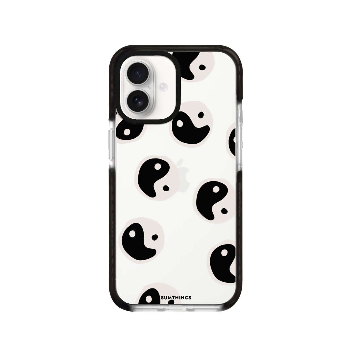 iPhone 16 Balance Procase Şeffaf Telefon Kılıfı Siyah Şeffaf - SUMTHINCS