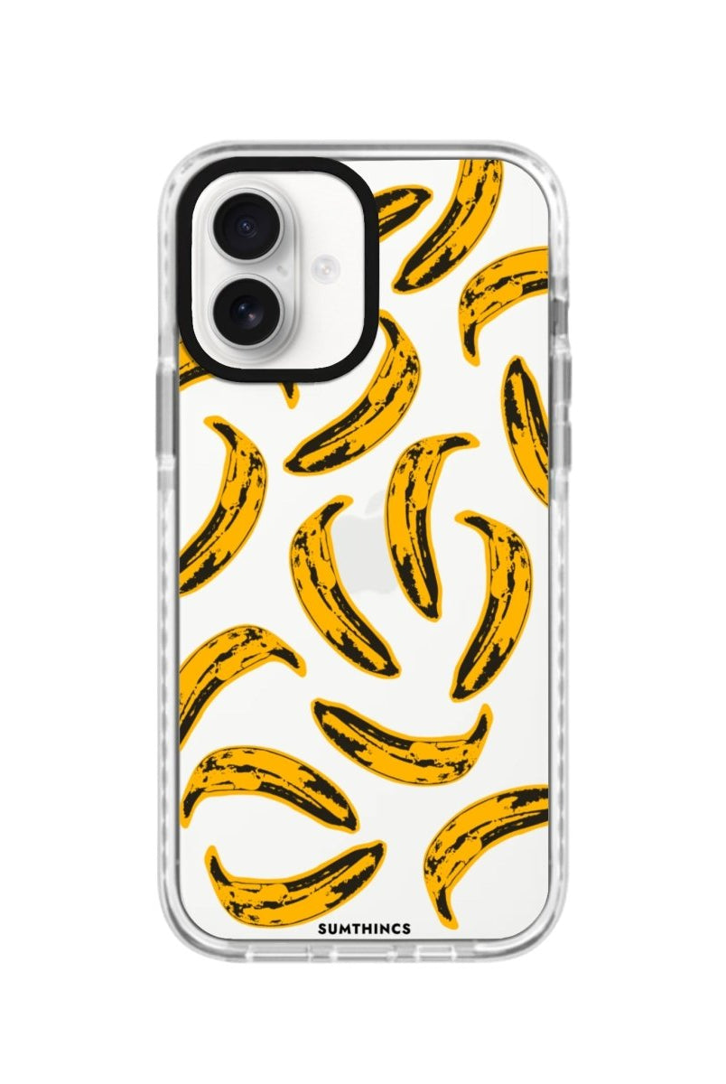 iPhone 16 Banana Procase Şeffaf Telefon Kılıfı Beyaz Şeffaf - SUMTHINCS