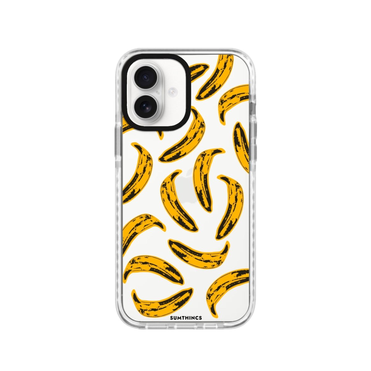 iPhone 16 Banana Procase Şeffaf Telefon Kılıfı Beyaz Şeffaf - SUMTHINCS