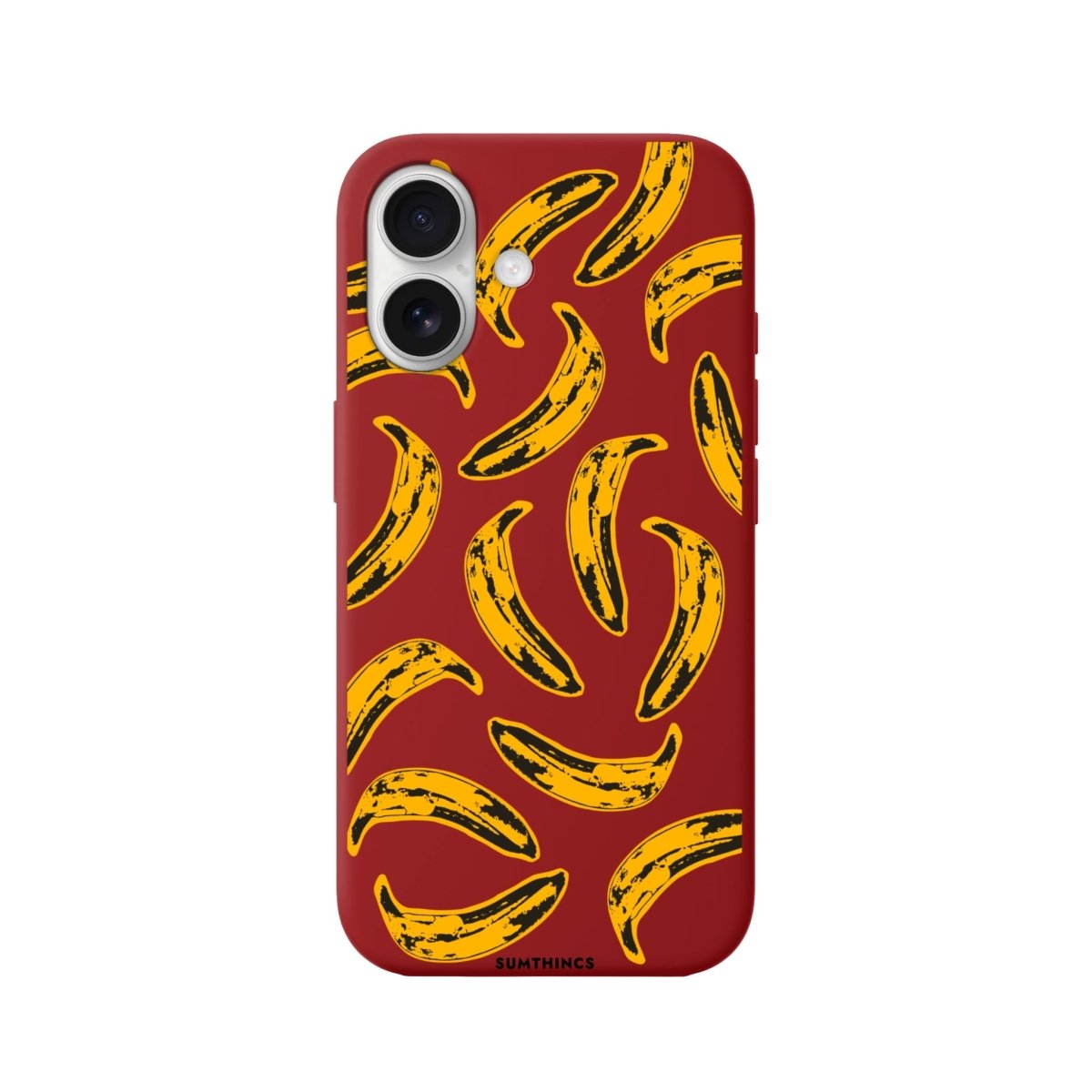 iPhone 16 Bananas Premium Telefon Kılıfı Kırmızı - SUMTHINCS