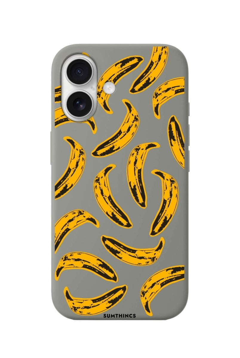 iPhone 16 Bananas Premium Telefon Kılıfı Gri - SUMTHINCS