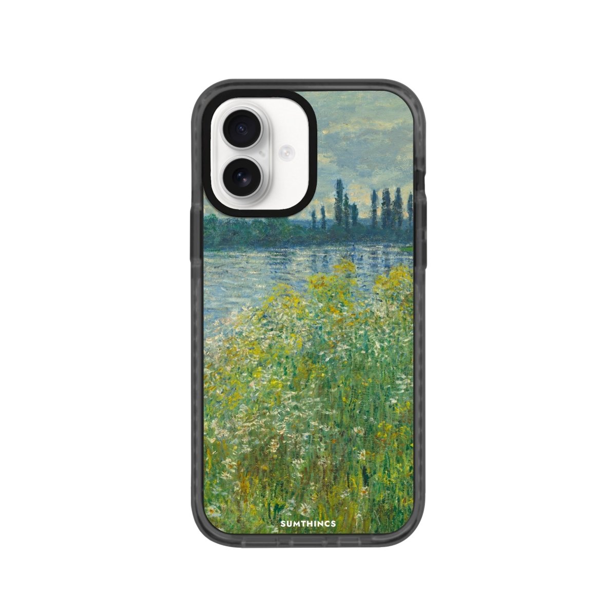 iPhone 16 Banks of the Seine Procase Şeffaf Telefon Kılıfı Antrasit - SUMTHINCS