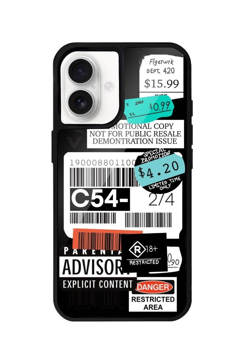 iPhone 16 Barcode C54 Glossy Cam Telefon Kılıfı - SUMTHINCS