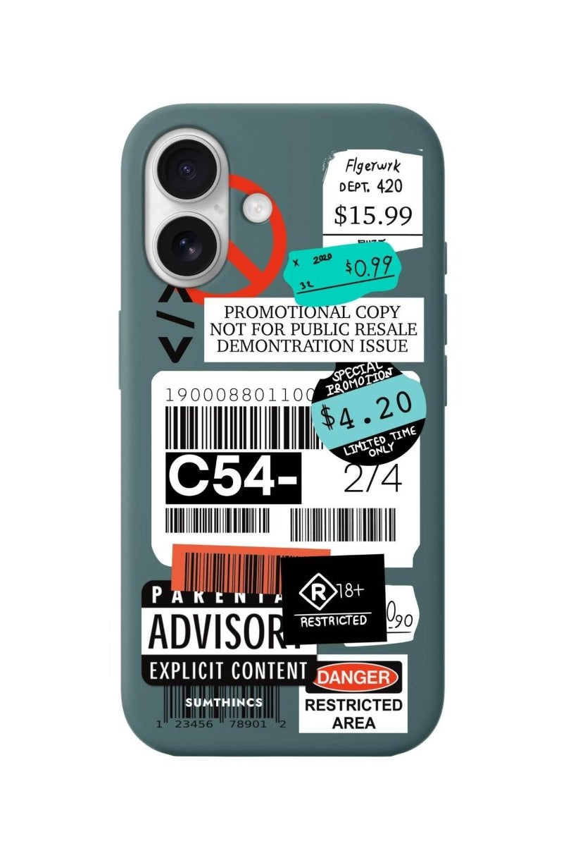 iPhone 16 Barcode C54 Premium Telefon Kılıfı Kaktüs Yeşili - SUMTHINCS