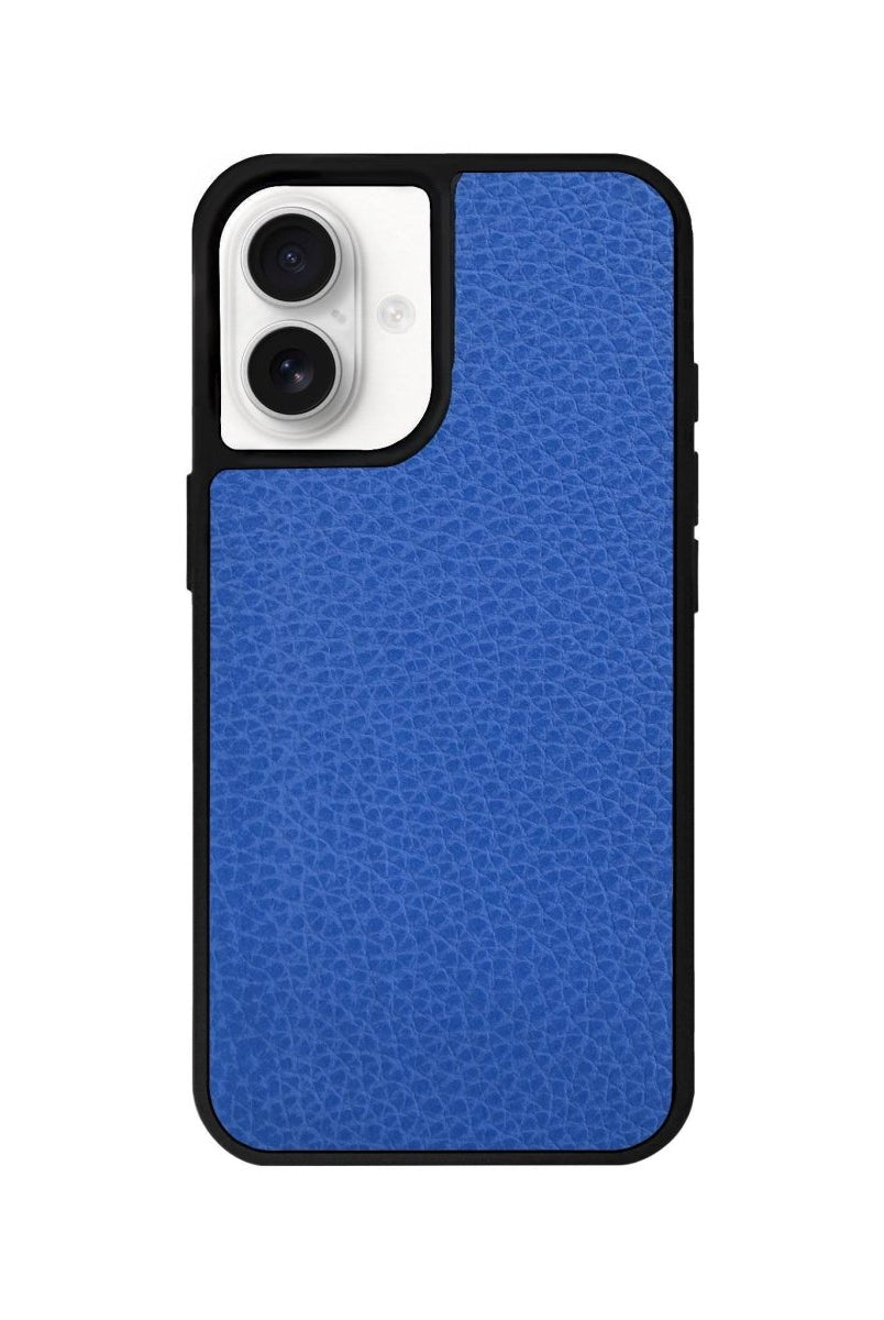 iPhone 16 Basic Leather Vegan Deri Telefon Kılıfı Mavi - SUMTHINCS