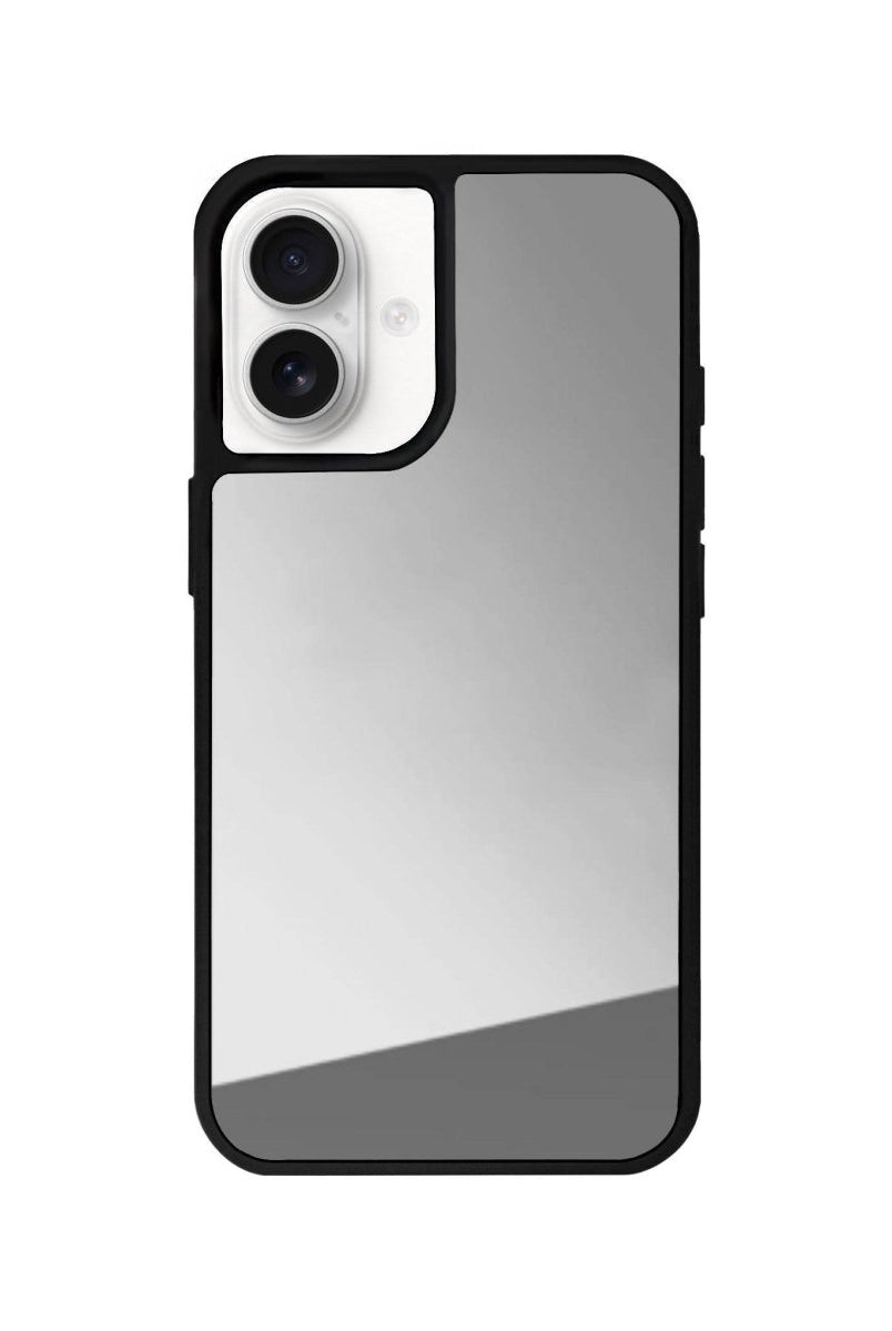 iPhone 16 Basic Mirror Aynalı Telefon Kılıfı Gümüş - SUMTHINCS