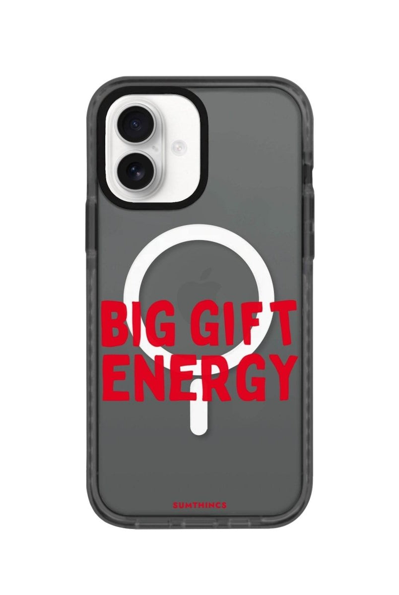 iPhone 16 Big Gift Energy Magsafe Procase Şeffaf Telefon Kılıfı Antrasit - SUMTHINCS