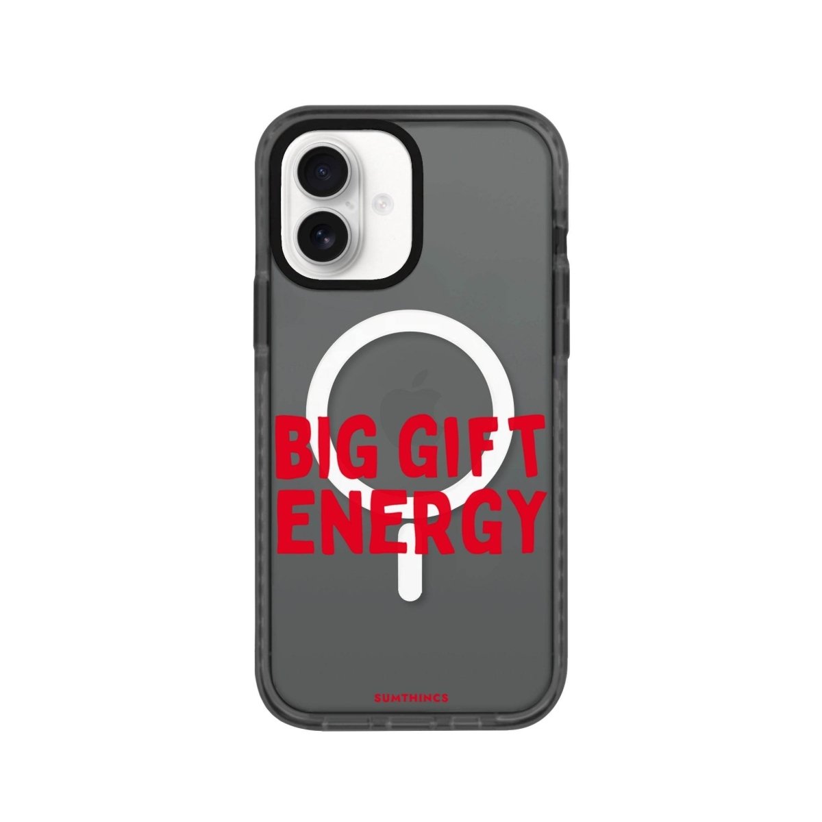 iPhone 16 Big Gift Energy Magsafe Procase Şeffaf Telefon Kılıfı Antrasit - SUMTHINCS