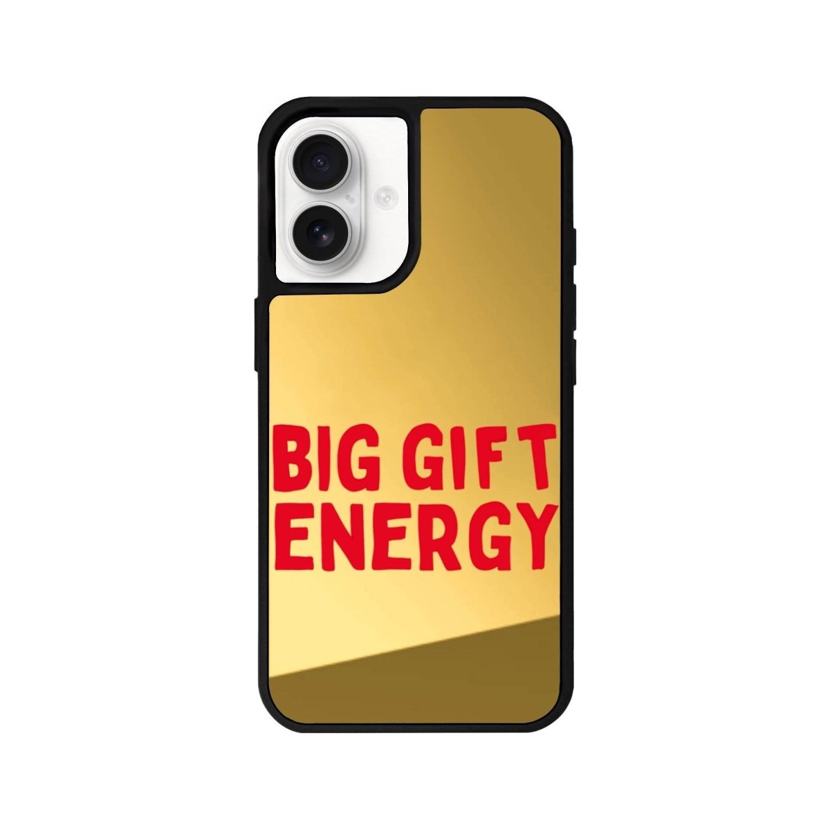 iPhone 16 Big Gift Energy Mirror Aynalı Telefon Kılıfı Altın - SUMTHINCS