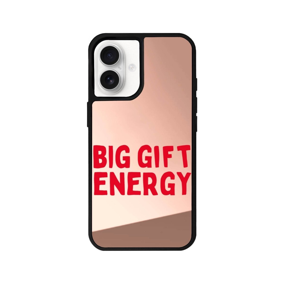 iPhone 16 Big Gift Energy Mirror Aynalı Telefon Kılıfı Metalik Pembe - SUMTHINCS