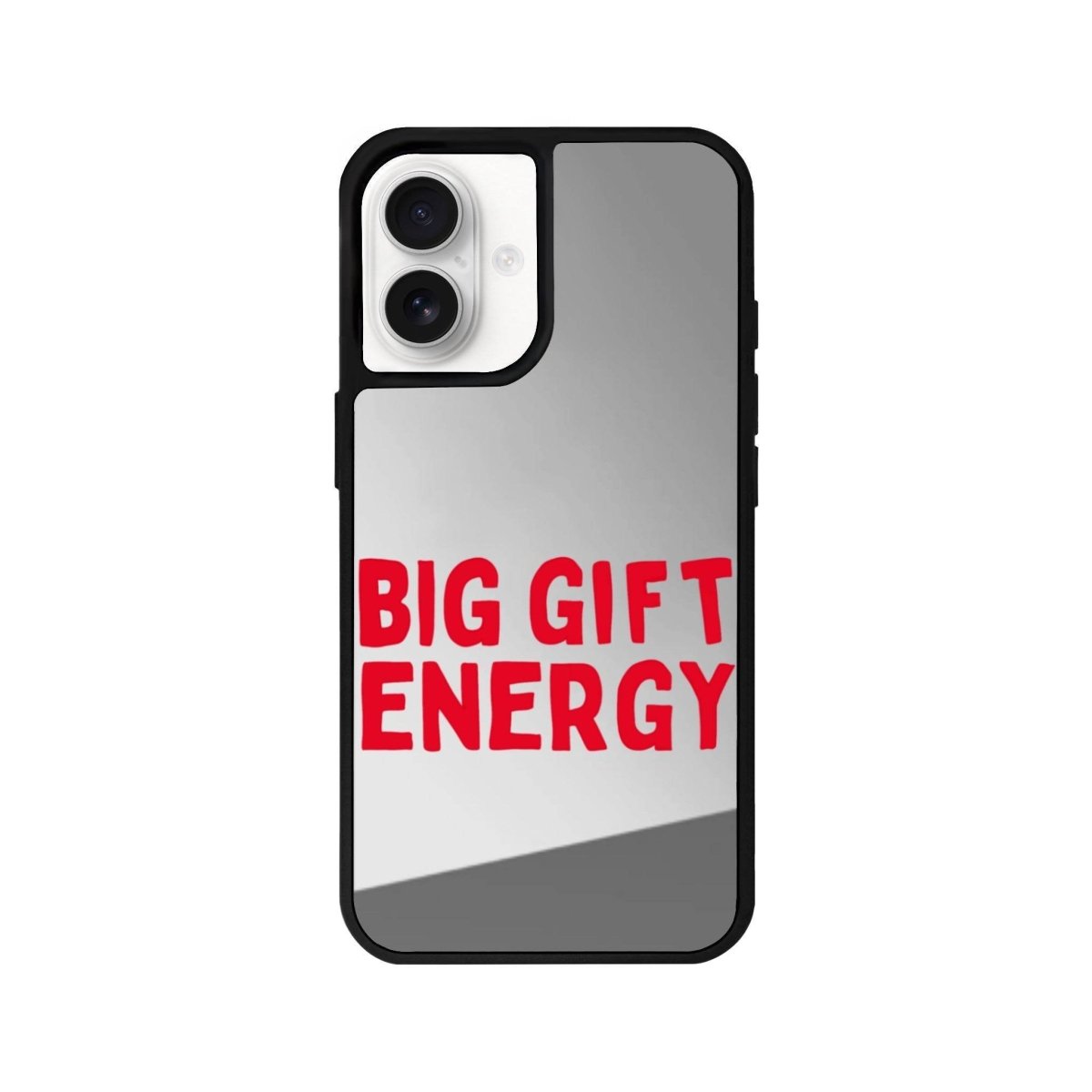 iPhone 16 Big Gift Energy Mirror Aynalı Telefon Kılıfı Gümüş - SUMTHINCS