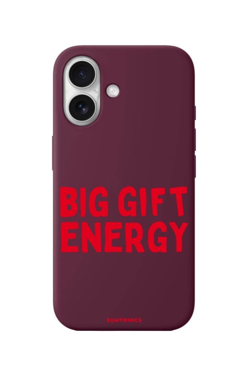 iPhone 16 Big Gift Energy Premium Telefon Kılıfı Bordo - SUMTHINCS