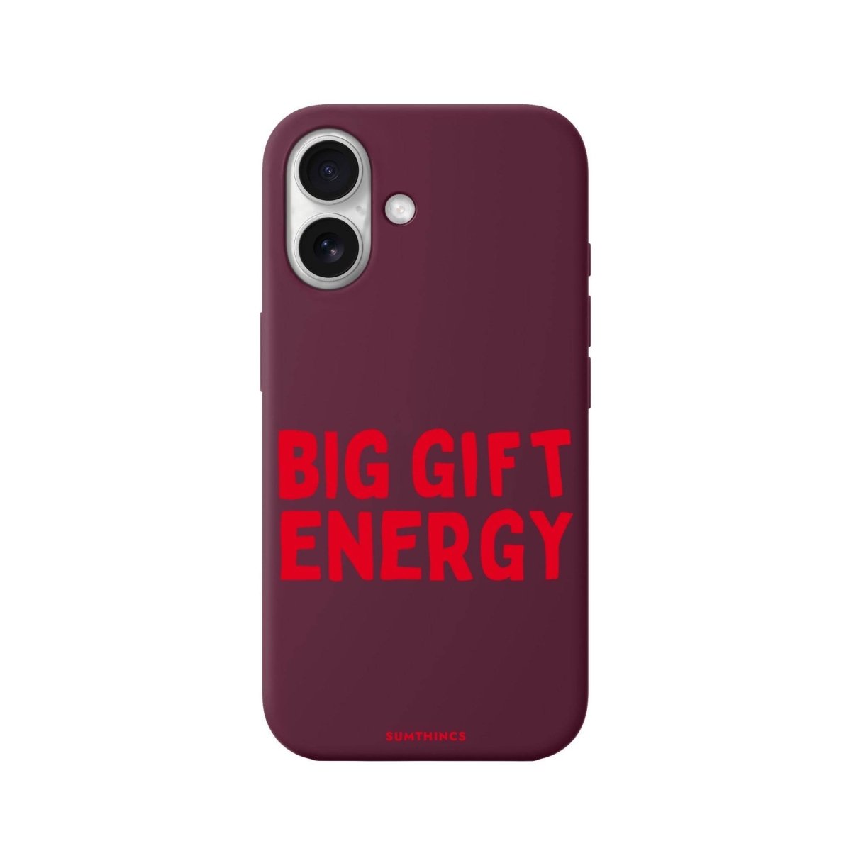 iPhone 16 Big Gift Energy Premium Telefon Kılıfı Bordo - SUMTHINCS