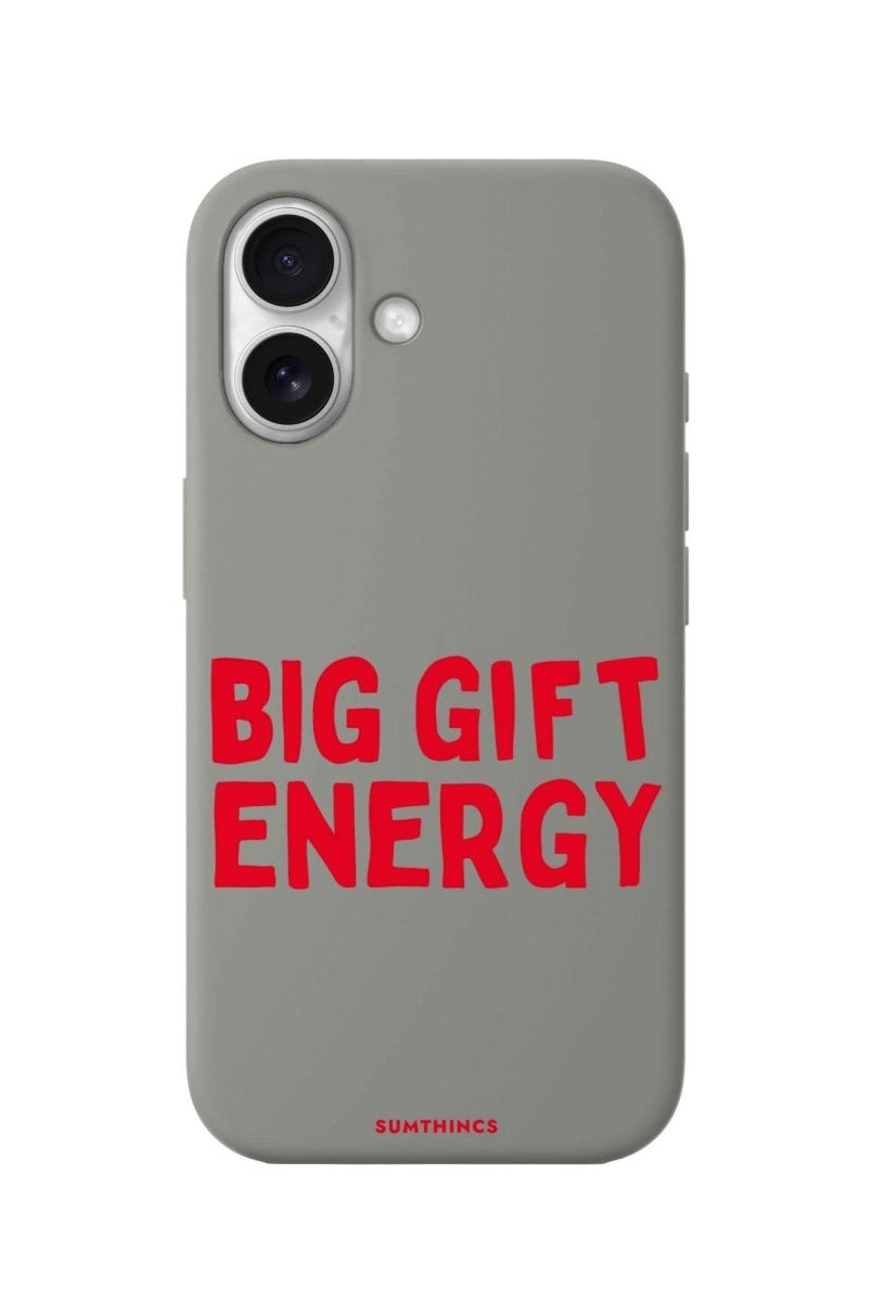 iPhone 16 Big Gift Energy Premium Telefon Kılıfı Gri - SUMTHINCS