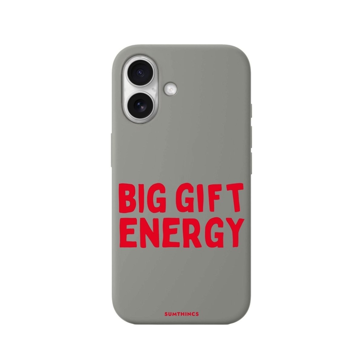 iPhone 16 Big Gift Energy Premium Telefon Kılıfı Gri - SUMTHINCS