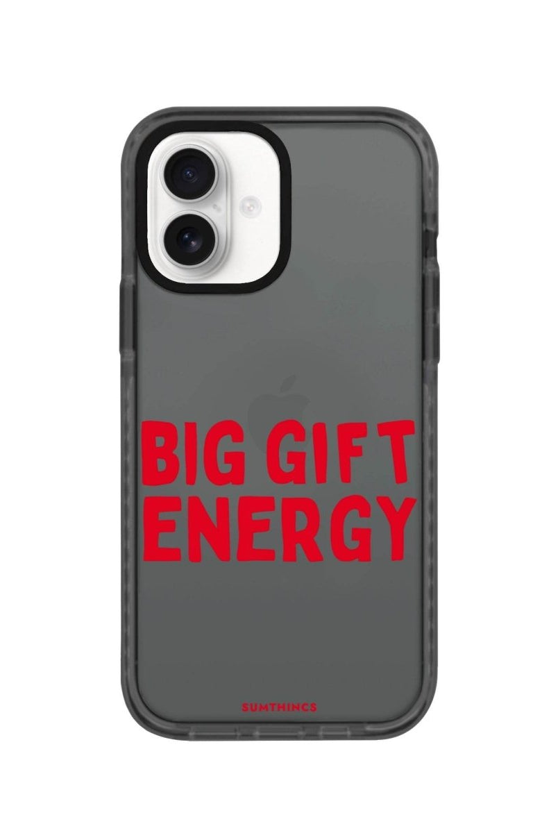 iPhone 16 Big Gift Energy Procase Şeffaf Telefon Kılıfı Antrasit - SUMTHINCS