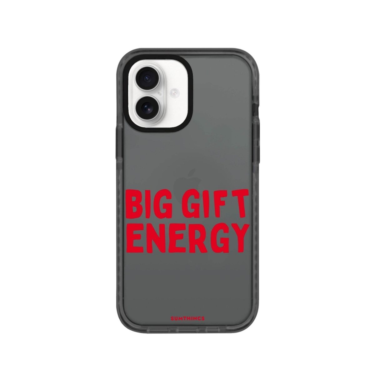 iPhone 16 Big Gift Energy Procase Şeffaf Telefon Kılıfı Antrasit - SUMTHINCS