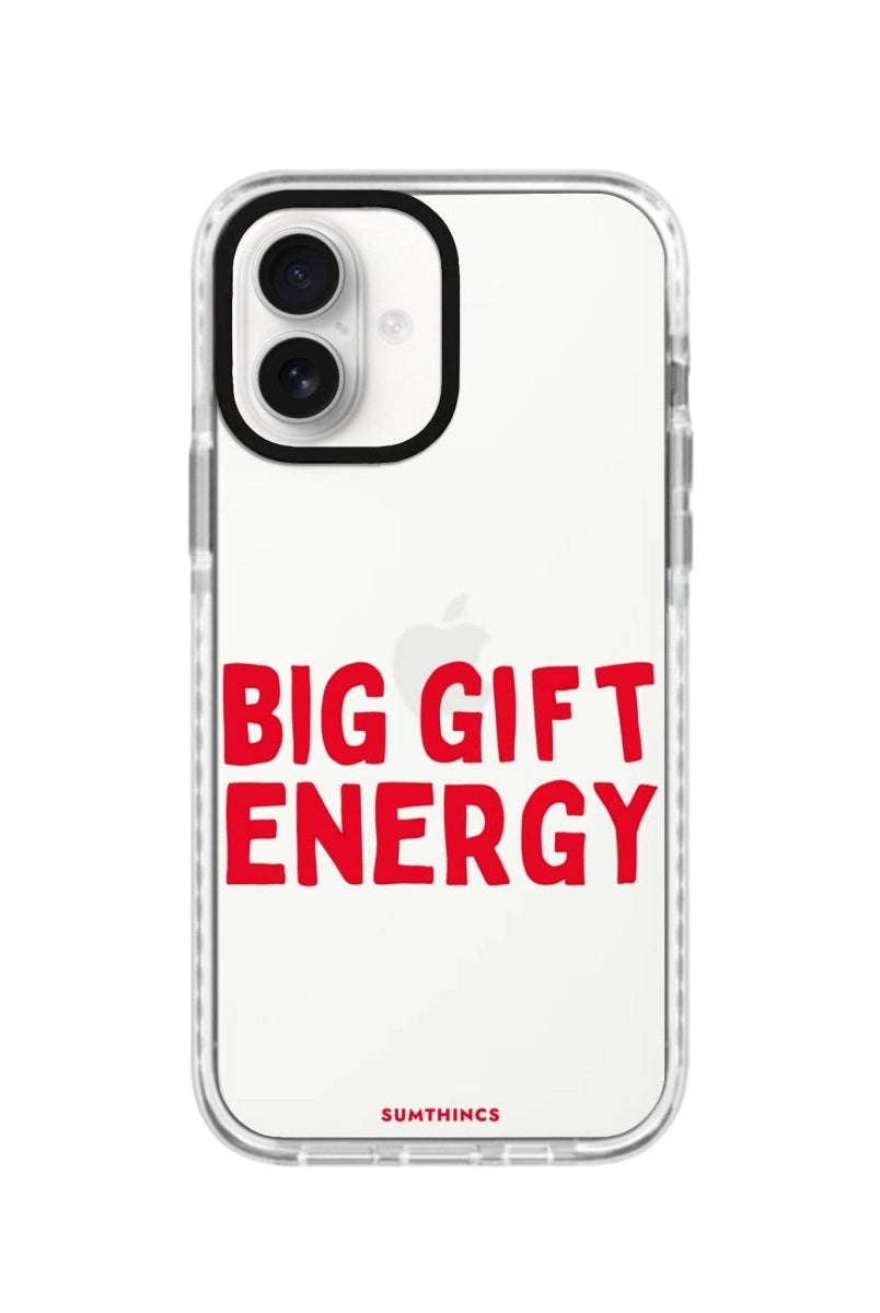 iPhone 16 Big Gift Energy Procase Şeffaf Telefon Kılıfı Beyaz Şeffaf - SUMTHINCS