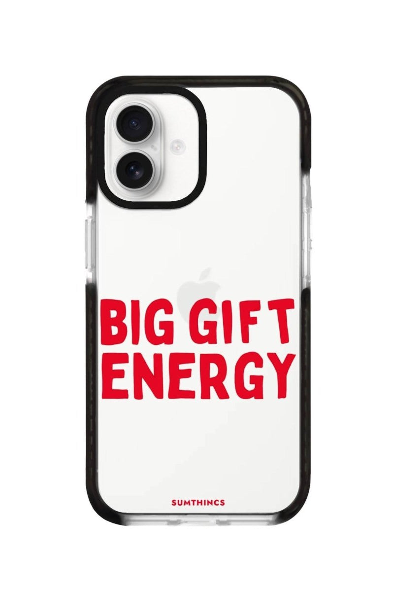 iPhone 16 Big Gift Energy Procase Şeffaf Telefon Kılıfı Siyah Şeffaf - SUMTHINCS