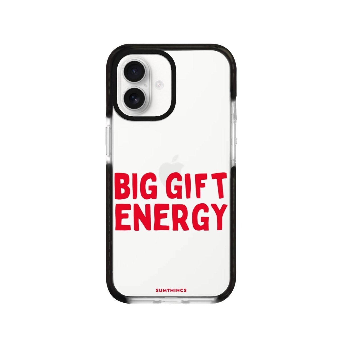 iPhone 16 Big Gift Energy Procase Şeffaf Telefon Kılıfı Siyah Şeffaf - SUMTHINCS