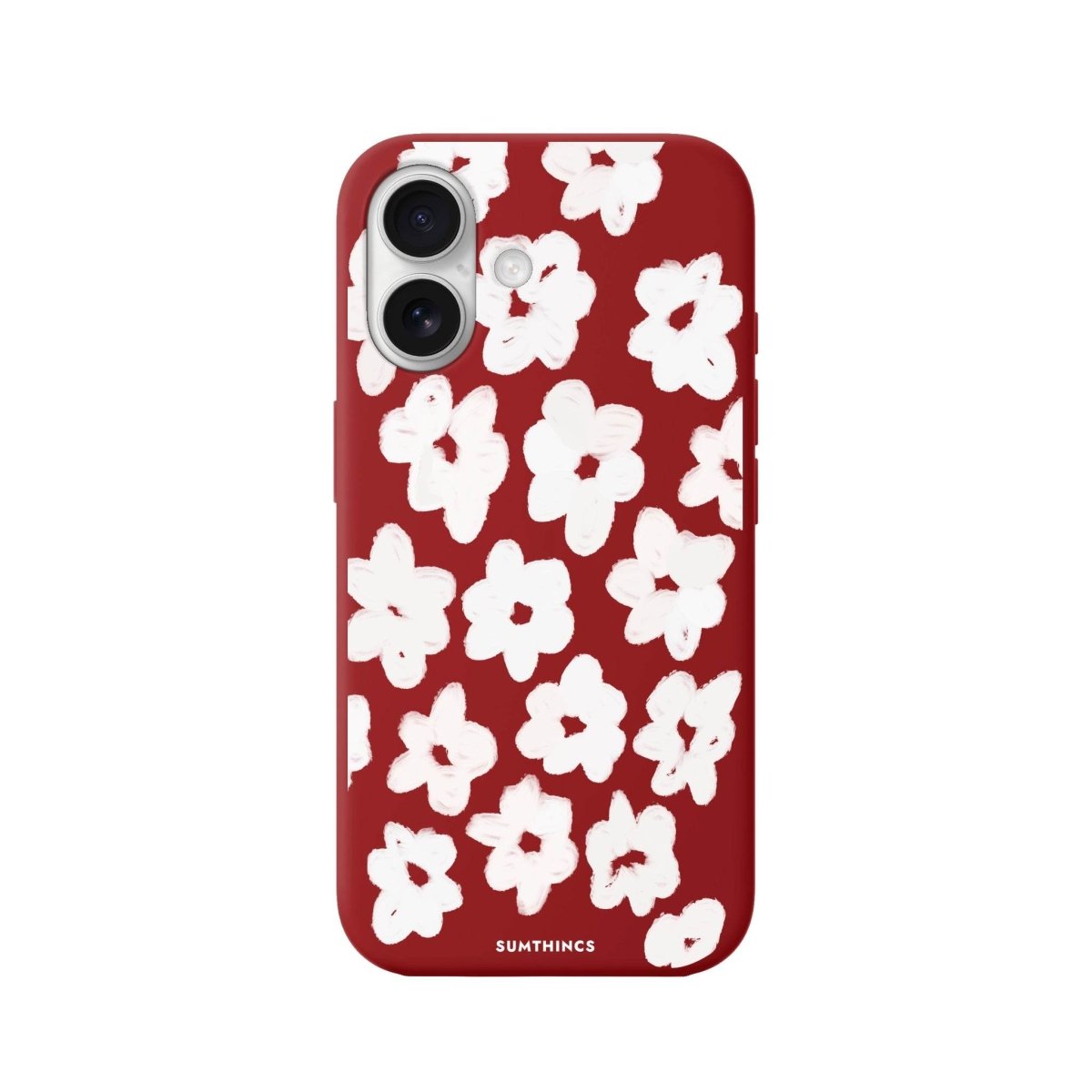 iPhone 16 Blossoms Premium Telefon Kılıfı Kırmızı - SUMTHINCS