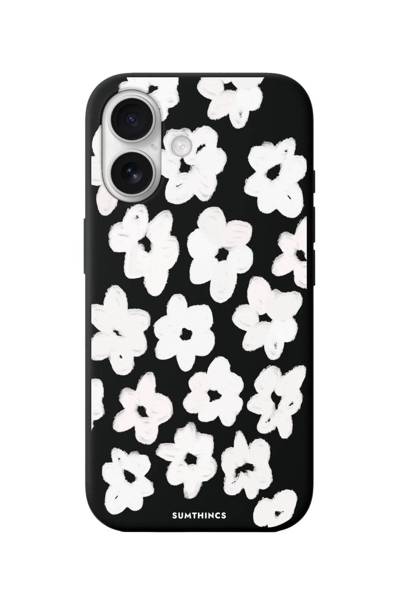iPhone 16 Blossoms Premium Telefon Kılıfı Siyah - SUMTHINCS